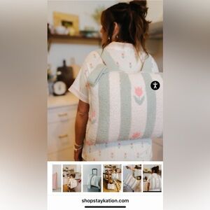 Striped Pastel Throw Blanket